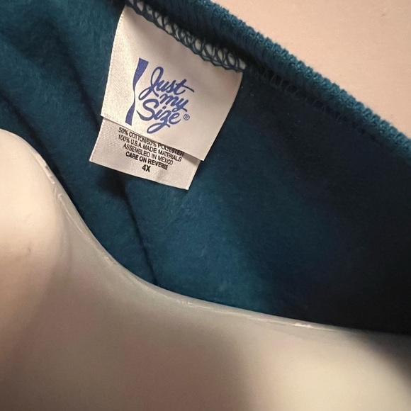NWT Just My Size teal sweatshirt - Picture 3 of 4